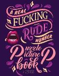 A Real Fucking Rude Number Puzzle Picture Book: A Fun Prank Gift for Adults that's Artistically Gratifying