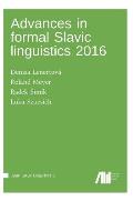 Advances in Formal Slavic Linguistics 2016