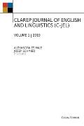 Clarep Journal of English and Linguistics (C-Jel): Vol. 1