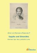 Sappho und Simonides: Untersuchungen ?ber griechische Lyriker