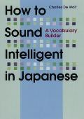 How to Sound Intelligent in Japanese A Vocabulary Builder