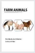 Farm Animals: Montessori real Farm Animals book, bits of intelligence for baby and toddler, children's book, learning resources