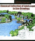 EDSA Asian Classical Collection of Landscape in Line Drawings With CDROM