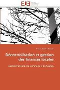 D?centralisation Et Gestion Des Finances Locales