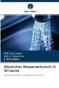 H?uslicher Wasserverbrauch in Sri Lanka