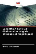 Collocation dans les dictionnaires anglais bilingues et monolingues