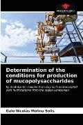 Determination of the conditions for production of mucopolysaccharides