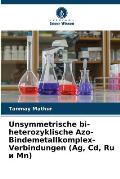 Unsymmetrische bi-heterozyklische Azo-Bindemetallkomplex-Verbindungen (Ag, Cd, Ru и Mn)