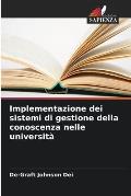 Implementazione dei sistemi di gestione della conoscenza nelle universit?