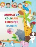 Animali da colorare libro per bambini: Incredibile libro con animali facili da colorare per il tuo bambino Animali delle foreste per bambini per la sc