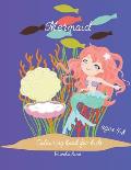 Mermaid colouring book for kids age 4-8: Magnificent mermaid colouring book for kids, girls age 4-8, cute mermaid book, unique colouring pages