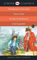 Junior Classic - Book-12 (The Adventures of Tom Sawyer, Treasure Island, The Swiss Family Robinson, David Copperfield) (Junior Classics)