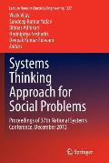 Systems Thinking Approach for Social Problems: Proceedings of 37th National Systems Conference, December 2013