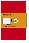 Moleskine Cahier Journal (Set of 3), Extra Large, Ruled, Cranberry Red, Soft Cover (7.5 X 10)