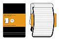 Moleskine Reporter Notebook, Large, Ruled, Black, Soft Cover (5 X 8.25)