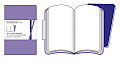 Moleskine Volant Notebook (Set of 2 ), Large, Plain, Light Violet, Brilliant Violet, Soft Cover (5 X 8.25)