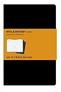 Moleskine Ruled Cahier XL Black Set of 3