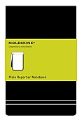 Moleskine Reporter Notebook, Pocket, Plain, Black, Hard Cover (3.5 X 5.5)