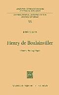 Henry de Boulainviller Tome I: Oeuvres Philosophiques