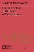 On the Content and Object of Presentations: A Psychological Investigation