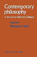 Contemporary Philosophy Volume 4 Philosophy
