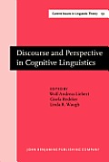 Discourse and perspective in cognitive linguistics