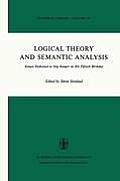 Logical Theory & Semantic Analysis Essays Dedicated to Stig Kanger on His Fiftieth Birthday