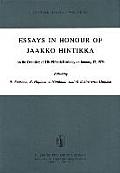 Essays in Honour of Jaakko Hintikka: On the Occasion of His Fiftieth Birthday on January 12, 1979