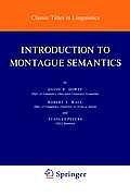 Introduction To Montague Semantics