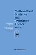 Mathematical Statistics and Probability Theory: Volume a Theoretical Aspects Proceedings of the 6th Pannonian Symposium on Mathematical Statistics, Ba