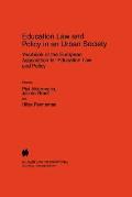 Education Law and Policy in an Urban Society: Yearbook of the European Assoc. for Education Law & Policy - Volume II (1997)