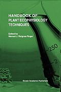 Handbook of Plant Ecophysiology Techniques