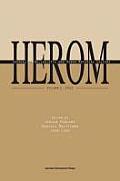 Herom: Journal on Hellenistic and Roman Material Culture