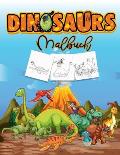 Dinosaurier Malbuch: Aktivit?tsbuch f?r Kinder, Lernen Sie Dinosaurier Namen und Farbe sie