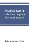 Historical record of the First regiment Maryland infantry, with an appendix containing a register of the officers and enlisted men, biographies of dec