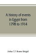 A history of events in Egypt from 1798 to 1914