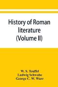 History of Roman literature (Volume II)