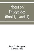 Notes on Thucydides (Book I, II and III)