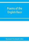 Poems of the English race