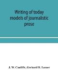 Writing of today: models of journalistic prose