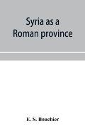 Syria as a Roman province