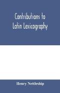 Contributions to Latin lexicography