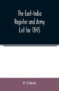 The East-India Register and Army List for 1845