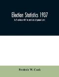 Election statistics 1937; In Accordance with the provisions of general Laws.