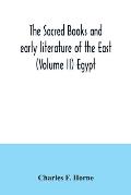 The sacred books and early literature of the East (Volume II) Egypt