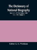 The dictionary of national biography: founded in 1882 by George Smith 1931-1940 (Volume V)