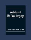 Vocabulary Of The Fulde Language