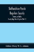 Staffordshire Parish Registers Society; Deanery or Dudley; Rowley Regis Parish Register (Part Ii)