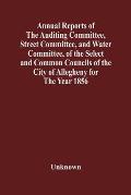 Annual Reports Of The Auditing Committee, Street Committee, And Water Committee, Of The Select And Common Councils Of The City Of Allegheny For The Ye