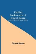 English Conferences Of Ernest Renan: Rome And Christianity. Marcus Aurelius